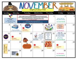 November Calendar